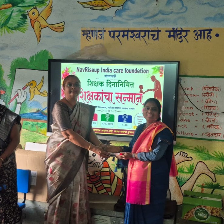 Volunteers Celebrating with Teachers